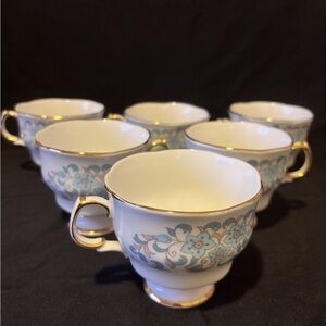 ARKLOW teacups Porcelain Set Of 6